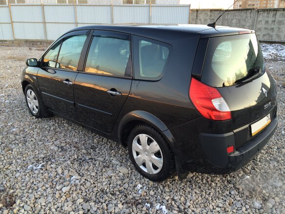 2007 Renault Scenic Grand II Рестайлинг, чёрный - вид 3