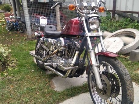 1982 Harley-Davidson Sportster 1000, пурпурный, 800000 рублей, вид 2