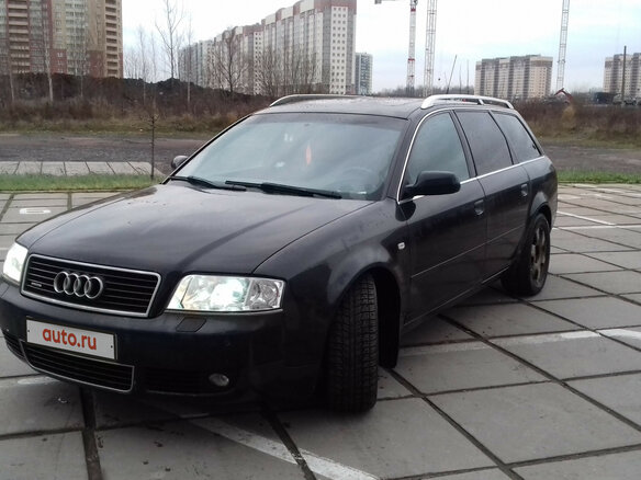 2002 Audi A6 II (C5) Рестайлинг, чёрный - вид 1