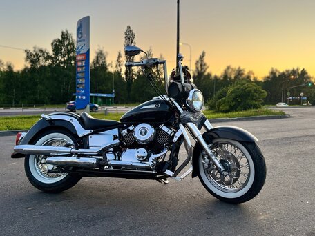 1999 Yamaha XVS650 Drag Star, чёрный, 500000 рублей, вид 2