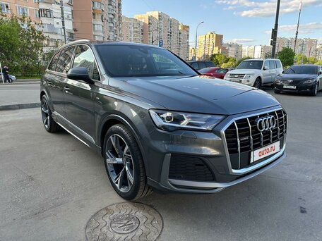 2022 Audi Q7 45 TDI II (4M) Рестайлинг, серый, 7200000 рублей, вид 2