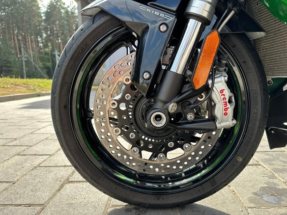 2020 Kawasaki Ninja H2 SX, зелёный, 1200000 рублей - вид 3