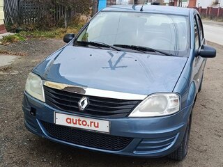 2011 Renault Logan I Рестайлинг, синий, 410000 рублей, вид 2