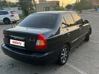 2008 Hyundai Accent ТагАЗ II, чёрный, 399999 рублей, вид 4