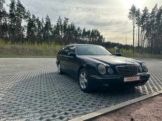 2001 Mercedes-Benz E-Класс 430 II (W210, S210) Рестайлинг, синий, 1500000 рублей, вид 2