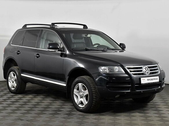 2006 Volkswagen Touareg I, чёрный - вид 2