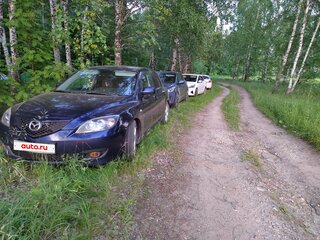 2008 Mazda 3 I (BK) Рестайлинг, синий, 350000 рублей, вид 2
