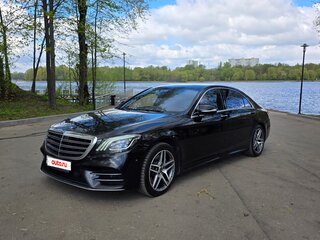 2018 Mercedes-Benz S-Класс 350 d Long VI (W222, C217) Рестайлинг, чёрный, 6200000 рублей, вид 2