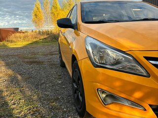 2016 Hyundai Solaris I Рестайлинг, жёлтый, 700000 рублей, вид 1