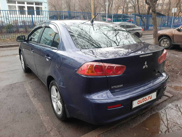 2008 Mitsubishi Lancer X, синий - вид 2