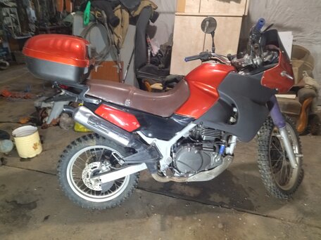 1997 Kawasaki KLE 400, красный, 250000 рублей, вид 1