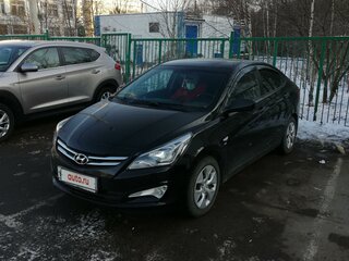 2015 Hyundai Solaris I Рестайлинг, чёрный, 1130000 рублей, вид 2
