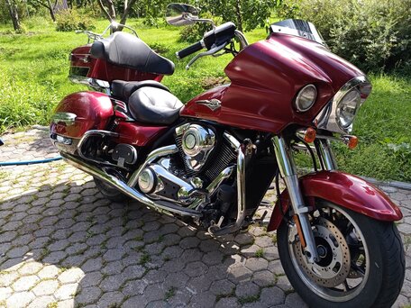 2009 Kawasaki VN1700 Vulcan, красный, 600000 рублей, вид 1