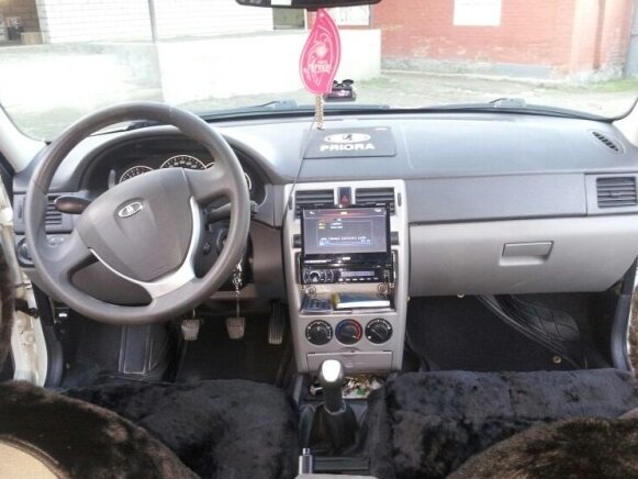 2013 Lada (ВАЗ) Priora I Рестайлинг, белый - вид 8