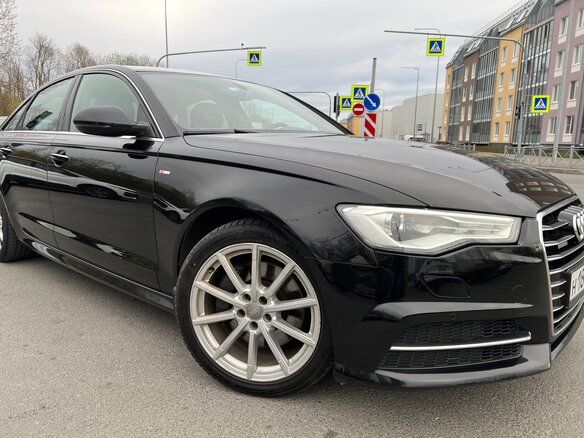 2015 Audi A6 IV (C7) Рестайлинг, чёрный - вид 10