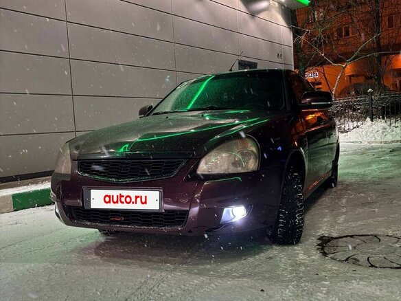 2011 Lada (ВАЗ) Priora I, пурпурный, 370000 рублей - вид 9