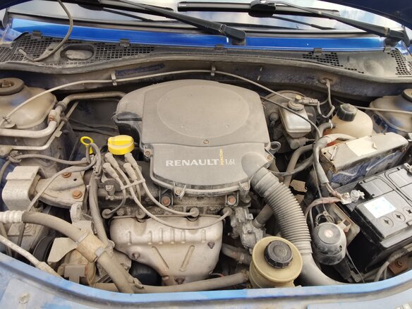 2007 Renault Logan I, синий, 400000 рублей - вид 12