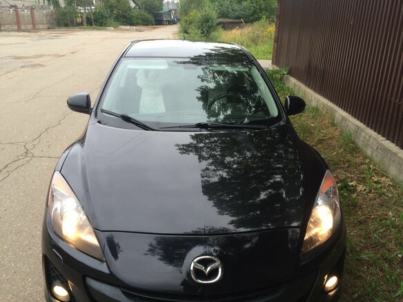 2012 Mazda 3 II (BL) Рестайлинг, чёрный - вид 1
