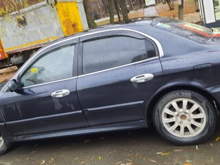 2007 Hyundai Sonata ТагАЗ IV (EF) Рестайлинг, чёрный, 400000 рублей, вид 4