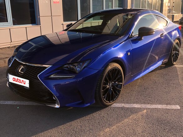 2015 Lexus RC 200t I, синий, 3100000 рублей - вид 4