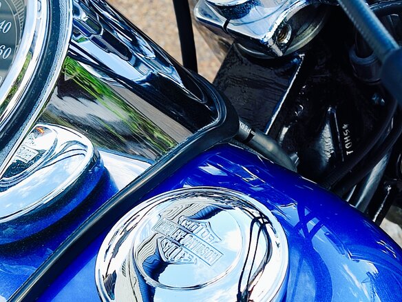 2009 Harley-Davidson Fat Boy, синий, 1150000 рублей - вид 10