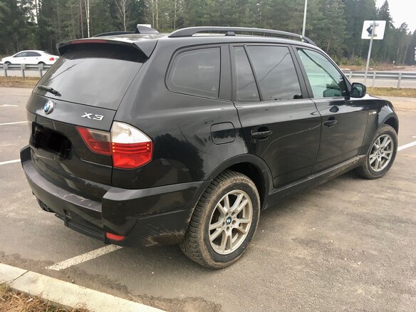 2007 BMW X3 20d I (E83) Рестайлинг, чёрный - вид 5