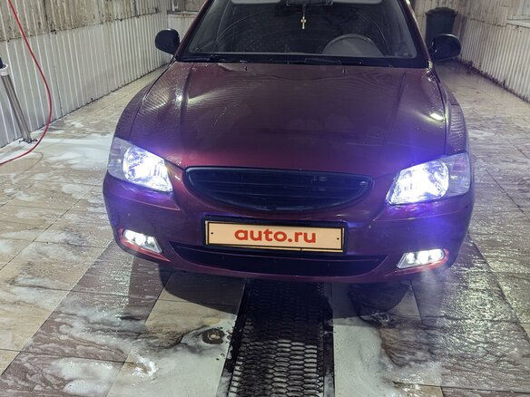2008 Hyundai Accent ТагАЗ II, красный, 650000 рублей