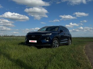 2018 Hyundai Santa Fe IV, синий, 3300000 рублей, вид 1