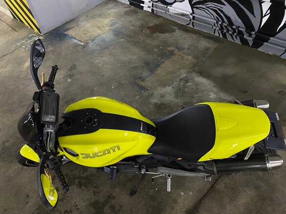 2008 Ducati Monster 696, жёлтый - вид 17