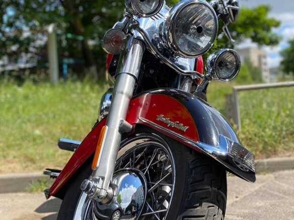 2010 Harley-Davidson Heritage, красный, 722032 рублей