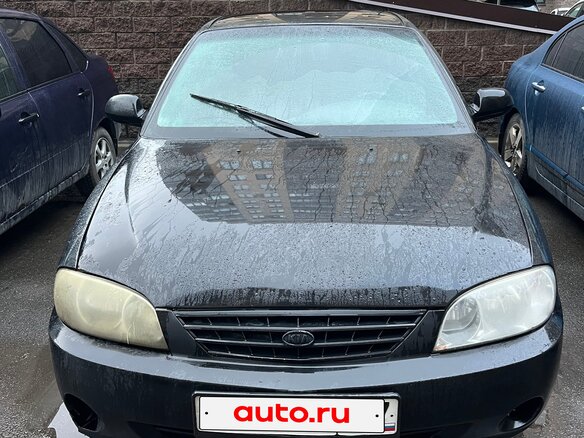 2008 Kia Spectra I Рестайлинг 2, чёрный, 129000 рублей