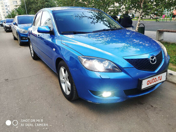 2006 Mazda 3 I (BK), голубой - вид 4