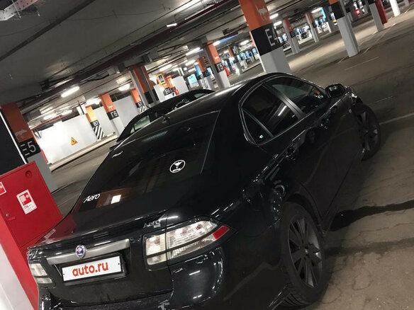 2008 Saab 9-3 II Рестайлинг, чёрный