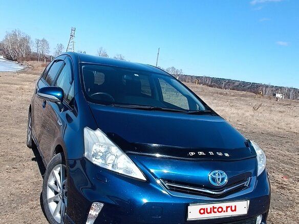 2011 Toyota Prius Alpha I (ZVW40/41), синий, 1290000 рублей - вид 1