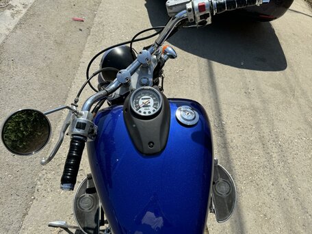 1998 Yamaha XVS400 Drag Star, синий, 285000 рублей, вид 4