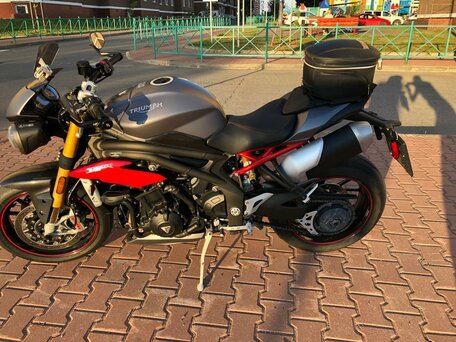 2017 Triumph Speed Triple, серый, 1050000 рублей, вид 4