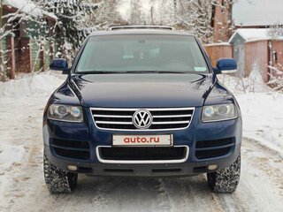 2005 Volkswagen Touareg I, синий, 1600000 рублей, вид 4