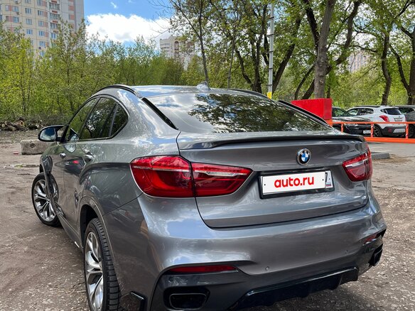 2017 BMW X6 M50d II (F16), серый, 5300000 рублей - вид 4