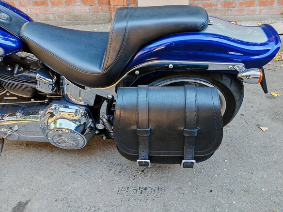 2007 Harley-Davidson Softail Custom, синий, 1100000 рублей - вид 8