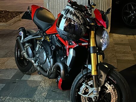 2019 Ducati Monster 1200, красный, 1450000 рублей, вид 1