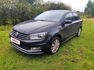 2017 Volkswagen Polo V Рестайлинг, чёрный, 1390000 рублей, вид 2