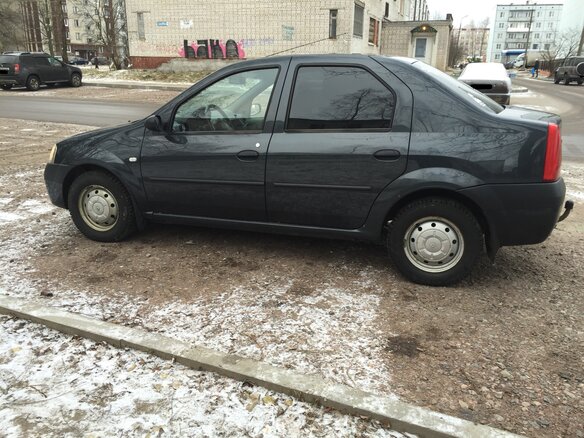 2009 Renault Logan I, серый - вид 1