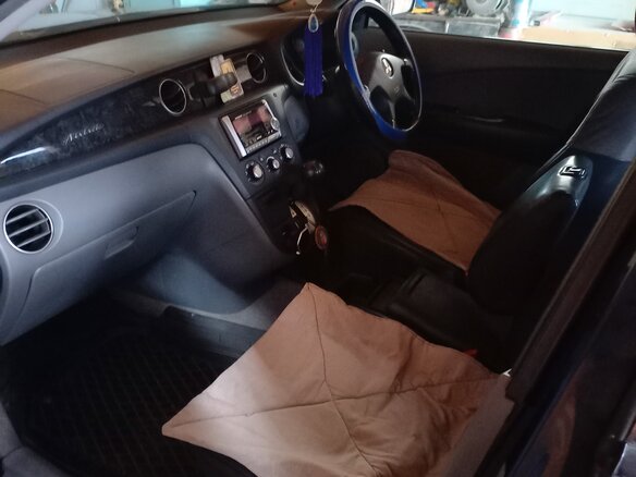2002 Mitsubishi Airtrek I, синий, 550000 рублей - вид 5
