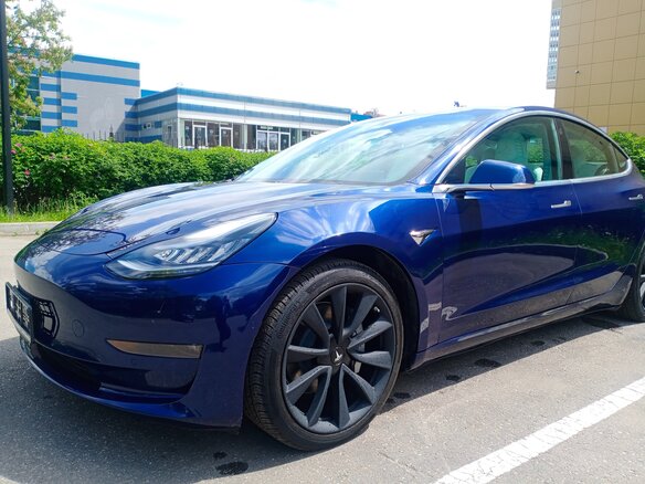 2020 Tesla Model 3 Long Range I, синий, 3400000 рублей - вид 6