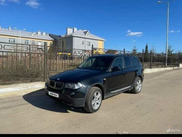 2008 BMW X3 20d I (E83) Рестайлинг, чёрный, 1100000 рублей - вид 1