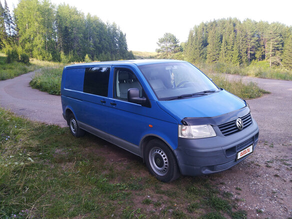 2009 Volkswagen Transporter T5, синий - вид 1