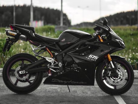 2009 Triumph Daytona 675, чёрный, 510000 рублей, вид 2