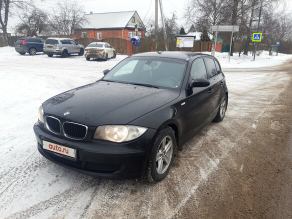 2008 BMW 1 серии 116i I (E81/E82/E87/E88) Рестайлинг, чёрный, 790000 рублей