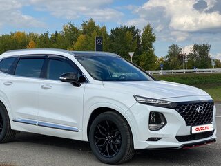 2018 Hyundai Santa Fe IV, белый, 3500000 рублей, вид 4
