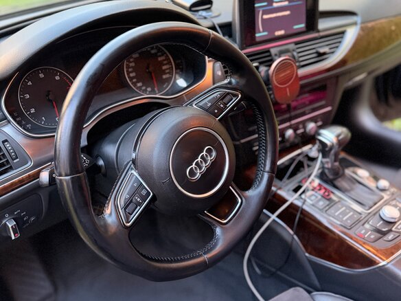 2013 Audi A6 IV (C7), чёрный, 1390000 рублей - вид 5